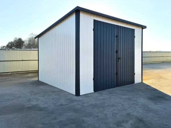 🅿️ Plechová garáž 3×3 m – RAL 9002 / RAL 7016 1