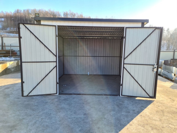 🅿️ Plechová garáž 3×3 m – RAL 9002 / RAL 7016 4