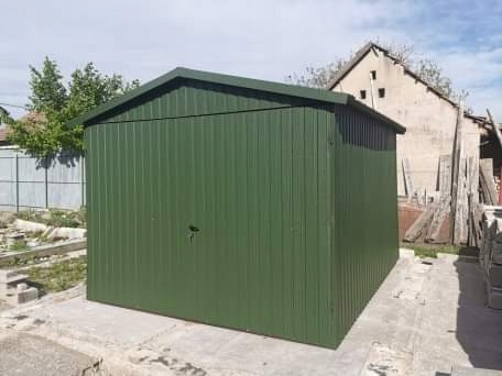 🛠️ Plechová garáž / záhradný domček 3×3 m – BTX 6020 (sedlová strecha) 1