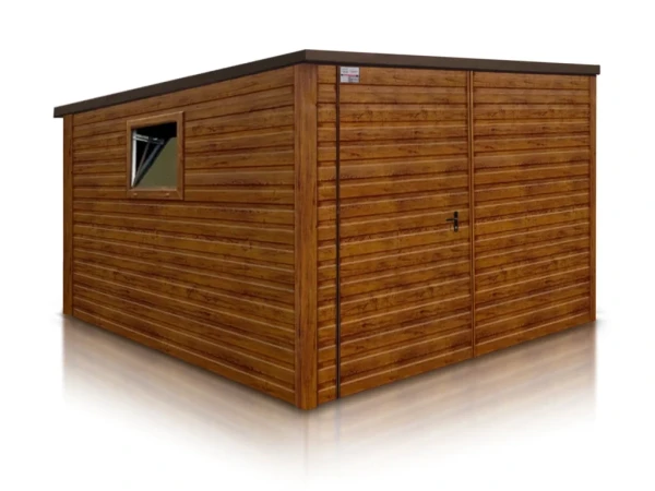 Plechový záhradný domček DREVODEKOR 3x3m