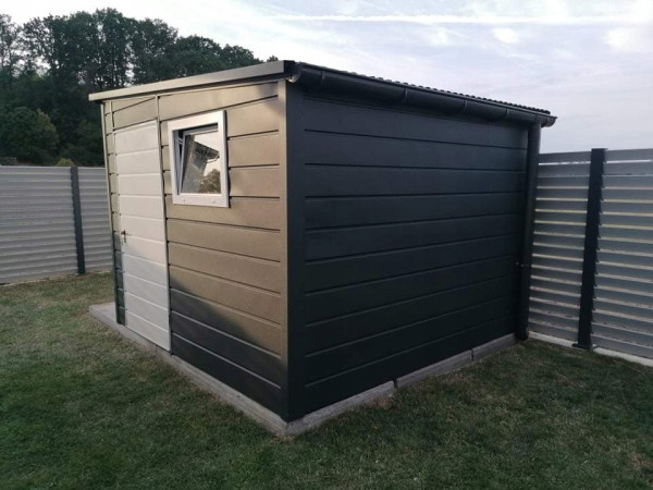Záhradný domček 3 × 3 m | Moderné antracitové riešenie 2
