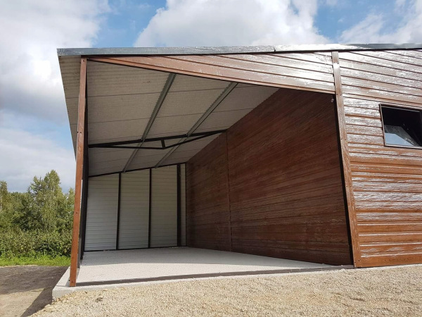 🏷 DVOJGARÁŽ S PRÍSTREŠKOM 11 × 7 m 3