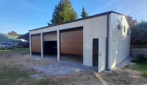 🔶 MONTOVANÁ GARÁŽ / HALA 12 × 8 m | RAL 7016 + Zlatý Dub 1