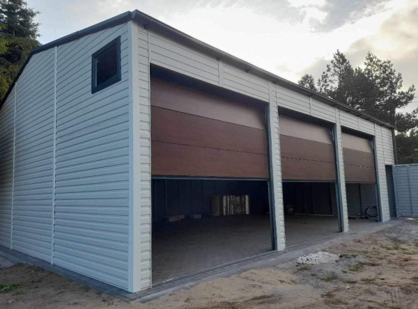 🔶 MONTOVANÁ GARÁŽ / HALA 12 × 8 m | RAL 7016 + Zlatý Dub 2