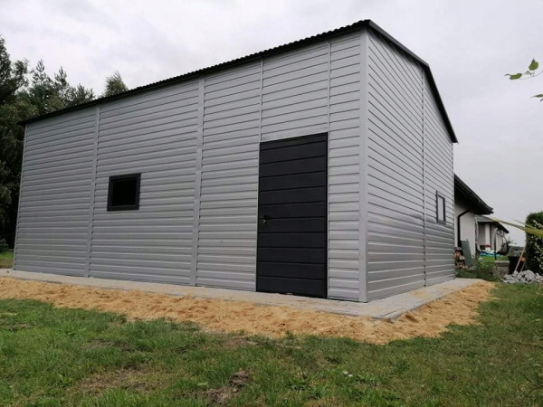 🏷 GARÁŽ 6 × 8 m – RAL 9006 + RAL 7016 3